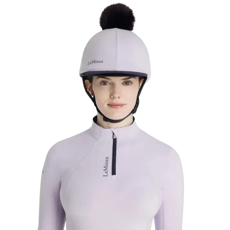 LeMieux Classique Pom Hat Silk in Lilac
