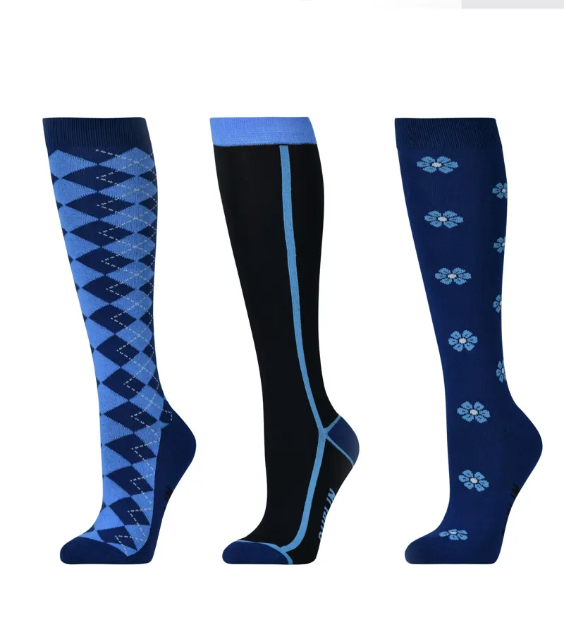 Dublin 3 Pack Socks - Classic Royal Blue