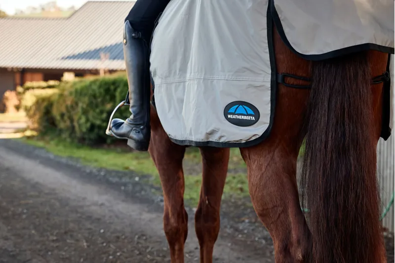 WeatherBeeta Reflective Wrap Around Exercise Sheet  In Silver/Black-1