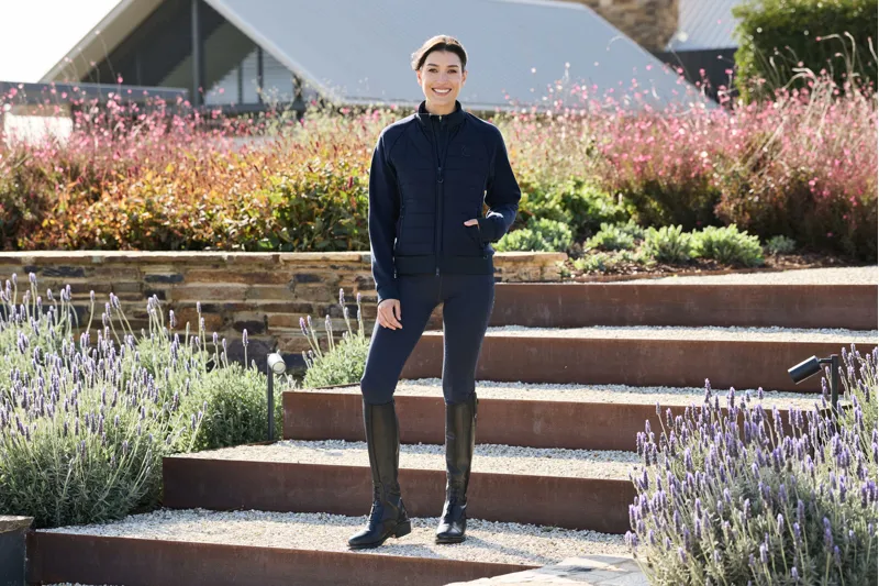 Dublin Insulated Hybrid Ladies Jacket In Navy -1