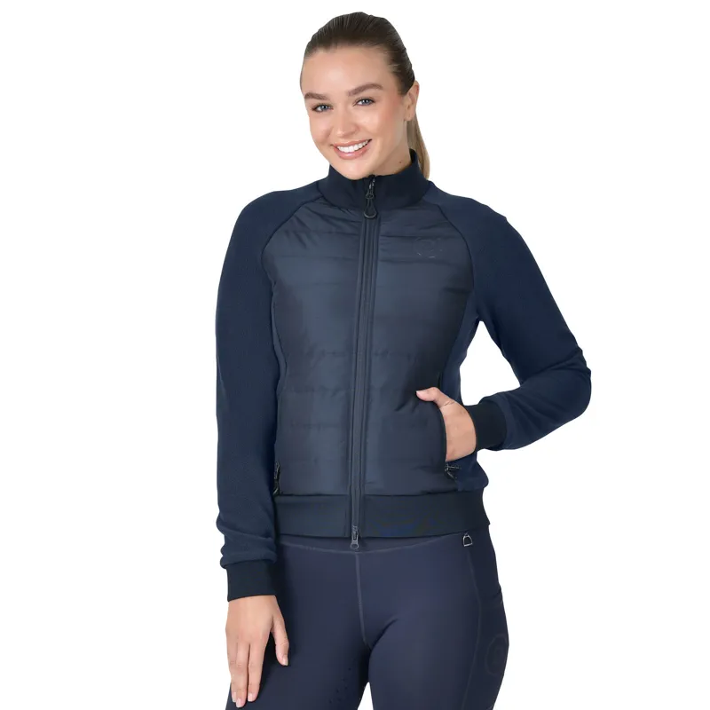 Dublin Insulated Hybrid Ladies Jacket In Navy 
