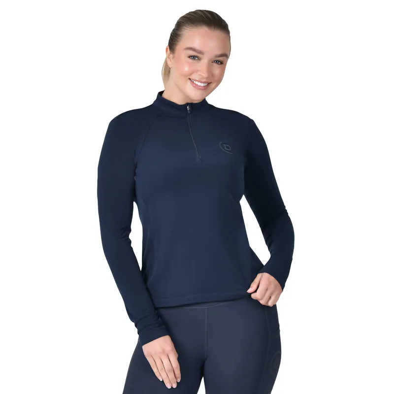 Dublin Brushed Long Sleeve Mid-layer In Navy