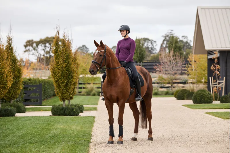 Dublin Brushed Long Sleeve Mid-Layer In Purple Violet-2