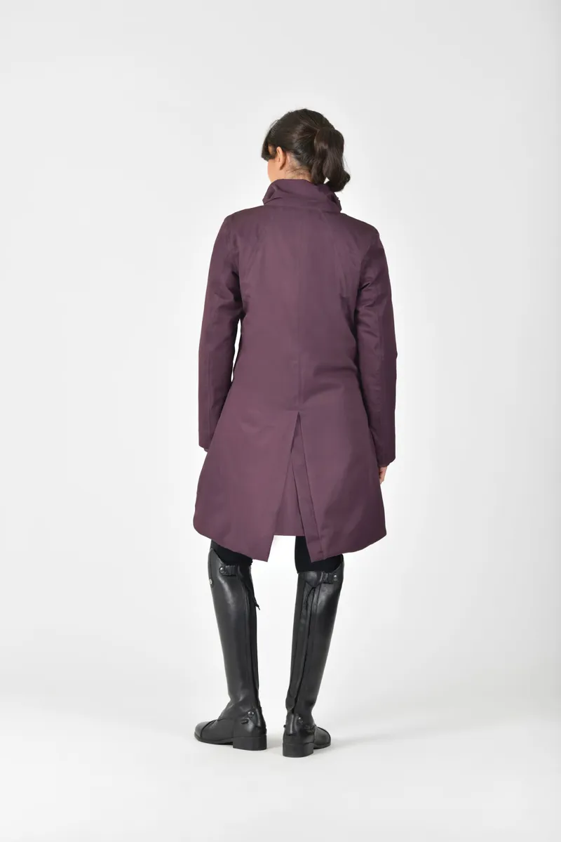 Weatherbeeta All Purpose Waterproof Longline Jacket In Mulberry-2
