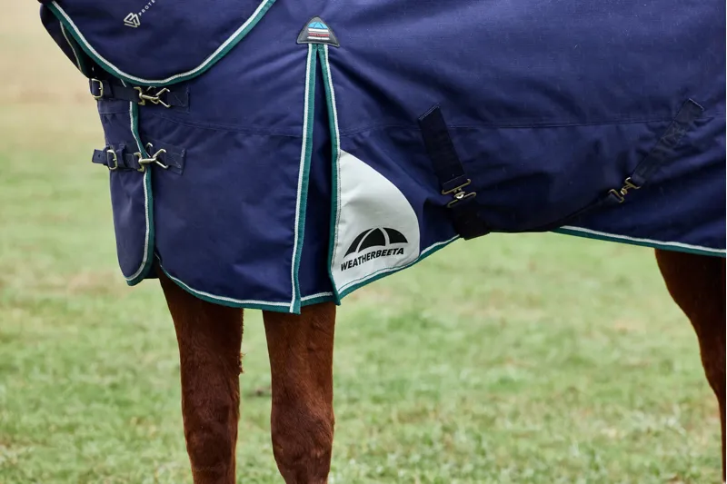 Weatherbeeta Comfitec Plus Dynamic Detach-a-Neck 220g  Rug In Navy/ Forest Green-4