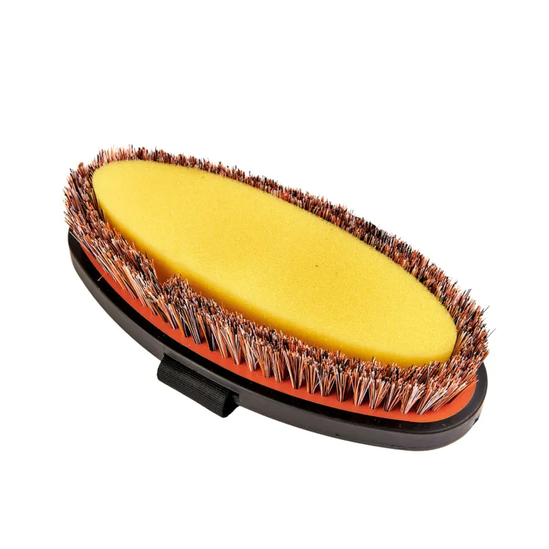 Shires Ezi-Groom Large Grip Body Wash Brush In Orange