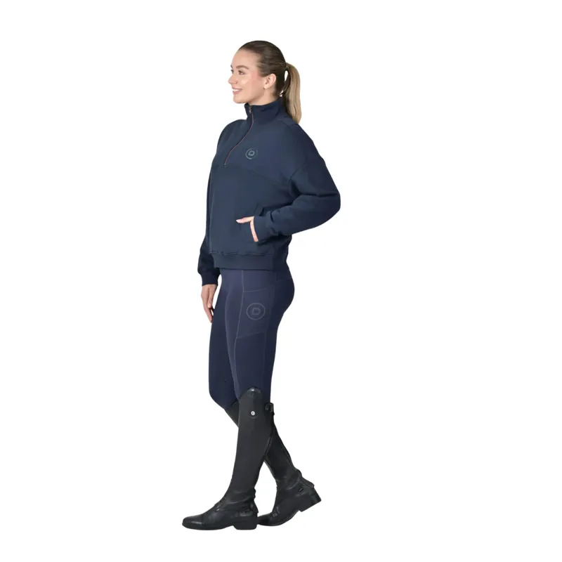 Dublin 1/4 Zip Fleece Pull Over In Navy-1