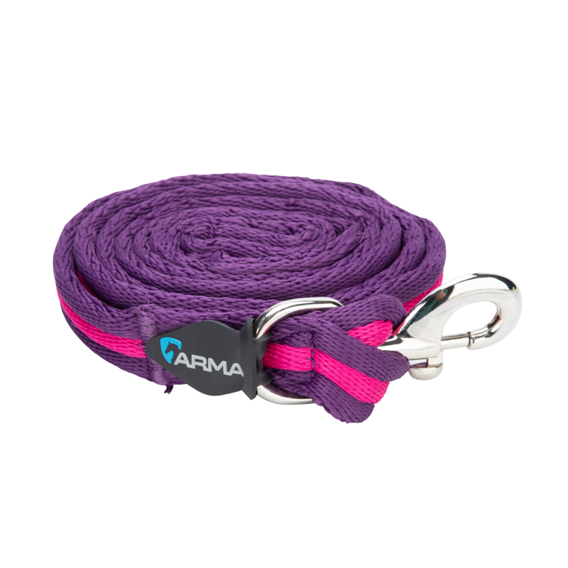ARMA Cushion Web Lead Rein in Magenta/Plum