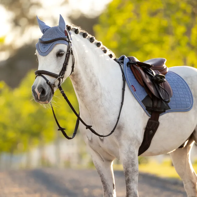 LeMieux Mini Classic  Fly Hood in Powder Blue-1