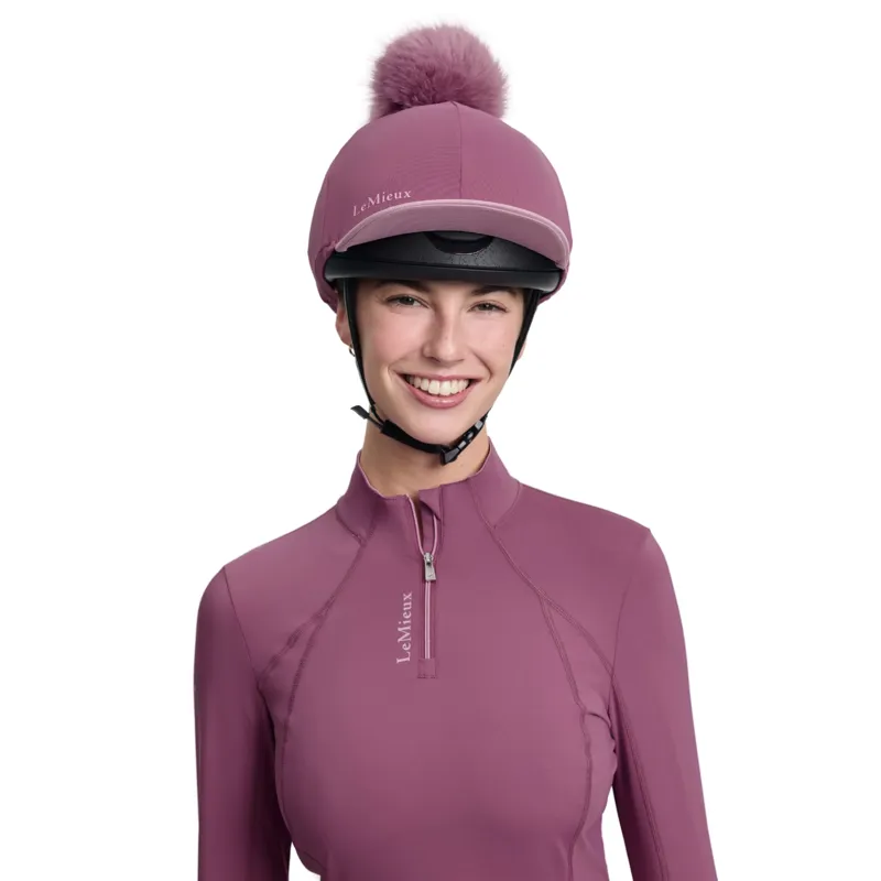 LeMieux Classique Pom Hat Silk in Mallow-2