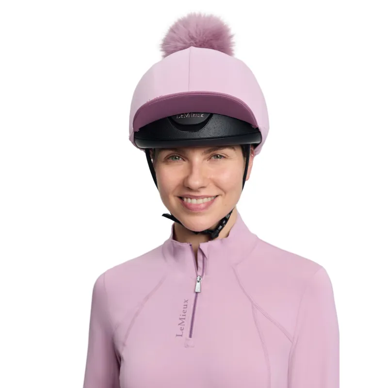 LeMieux Classique Pom Hat Silk in Fondant-2