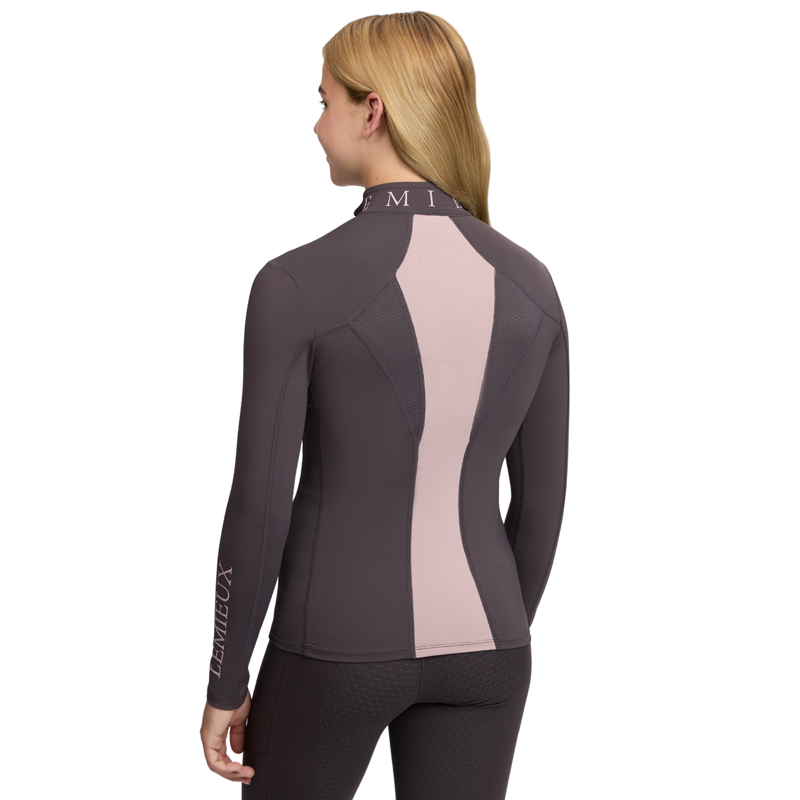 LeMieux Young Rider Mia Mesh Baselayer in Cocoa-1