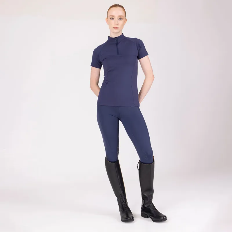 Aubrion React Short Sleeve Base Layer in Midnight -1
