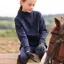 Aubrion React  Young Rider Quarter Zip Sweater in Midnight  