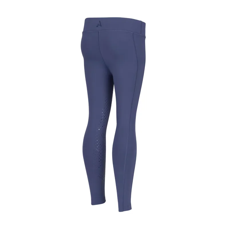 Aubrion React Young Rider Non-Stop Riding Tights in Midnight -1