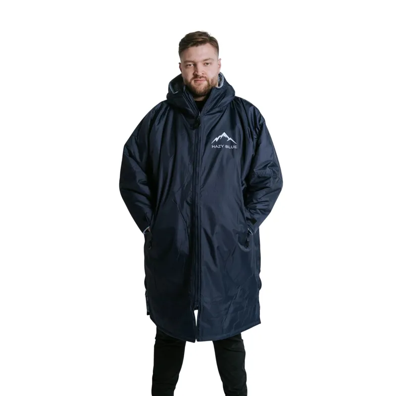 Hazy Blue Padstow Riding All Weather Robe Adults in Navy
