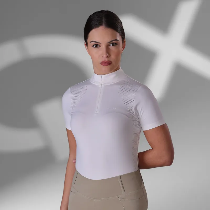 Aubrion Optima QX Show Shirt in White -1