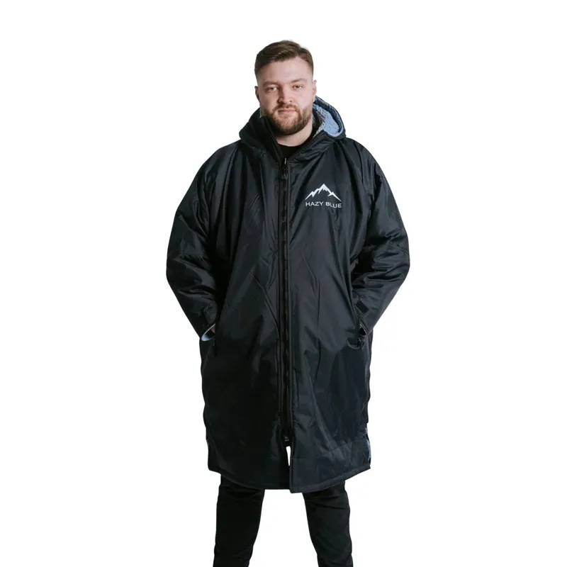 Hazy Blue Padstow Riding All Weather Robe Adults in Black