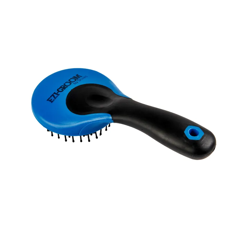 Shires Ezi-Groom Grip Mane And Tail Brush In Blue