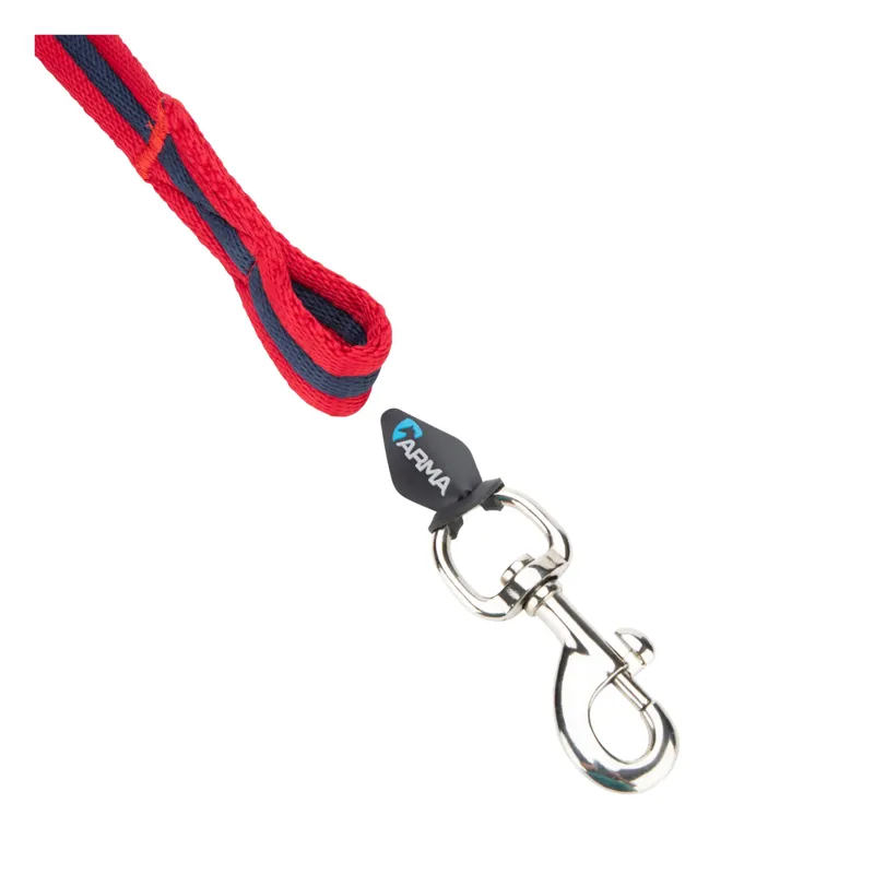 ARMA Cushion Web Lunge Line 8m/26 in Red/Navy-2