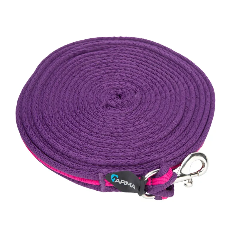 ARMA Cushion Web Lunge Line 8m/26 in Magenta/Plum