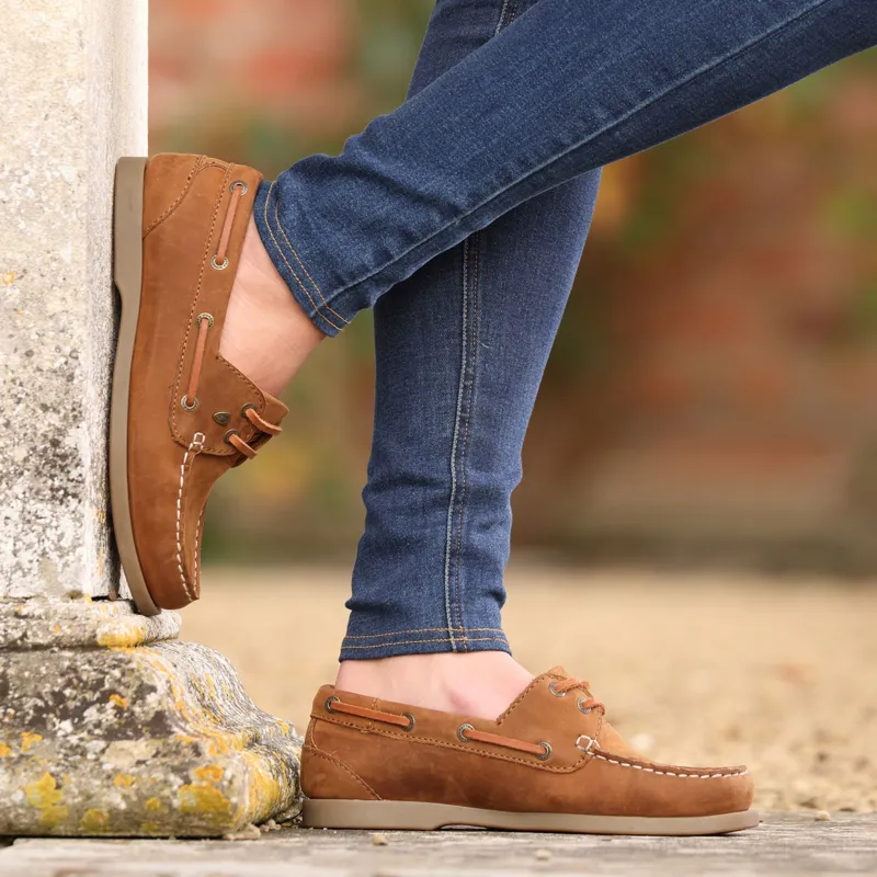 Moretta Avisa Deck Shoes in Tan-1