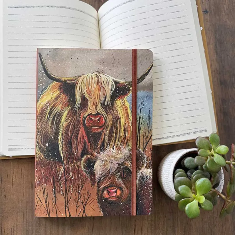 Alex Clark Highland Cow Large Chunky Notebook-1