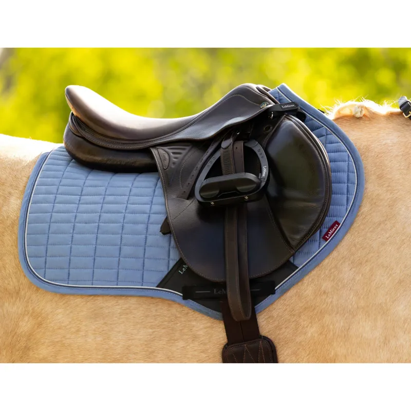 LeMieux Suede Close Contact Square in Powder Blue-1