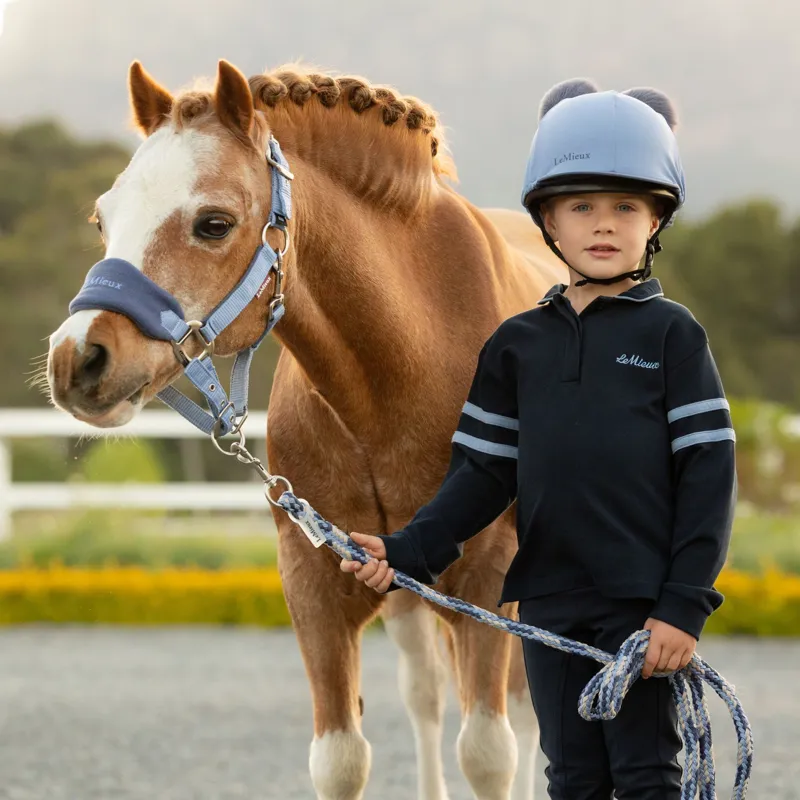 LeMieux Mini Vogue Headcollar and Leadrope in Powder Blue-1