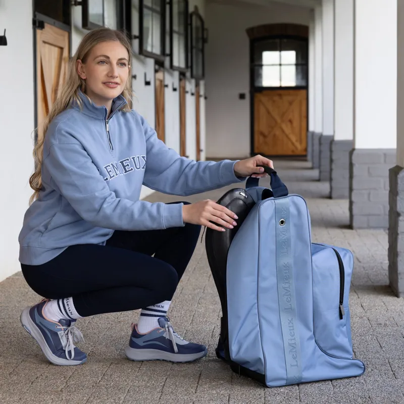 LeMieux Boot and Hat Bag in Powder Blue-1