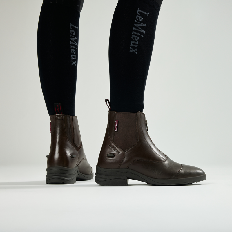 LeMieux Zip Paddock Boots in Brown-5