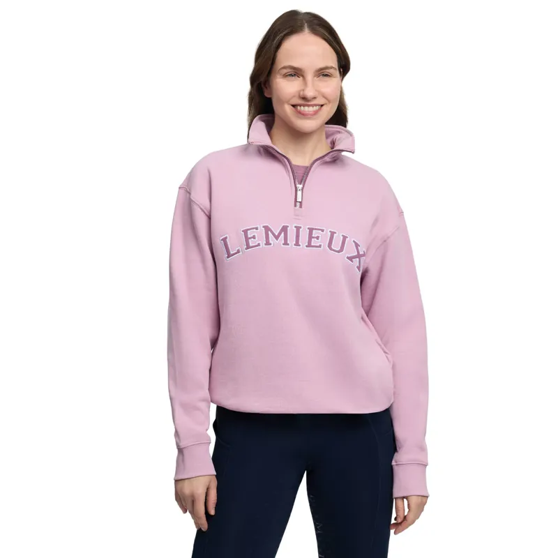 LeMieux Kelsie Quarter Neck Sweat in Fondant-1