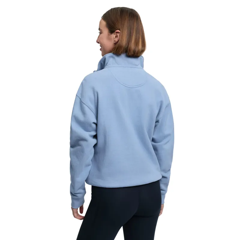 LeMieux Kelsie Quarter Neck Sweat in Powder Blue-2