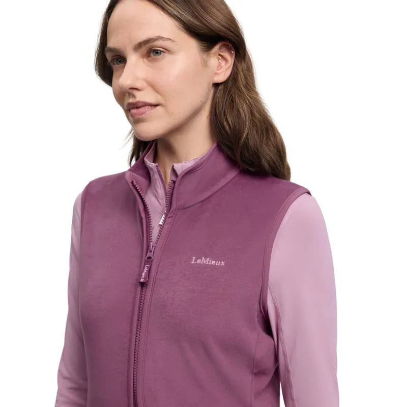 LeMieux Roberta Fleece Gilet in  Mallow-1