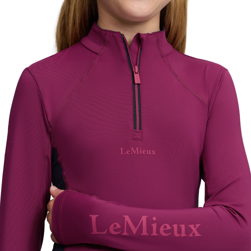 LeMieux Young Rider Classique Baselayer in Blackberry-2