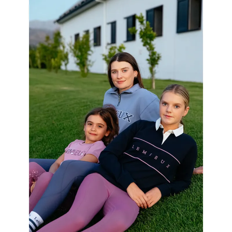 LeMieux Young Rider Riley Rugby Shirt in Navy-4