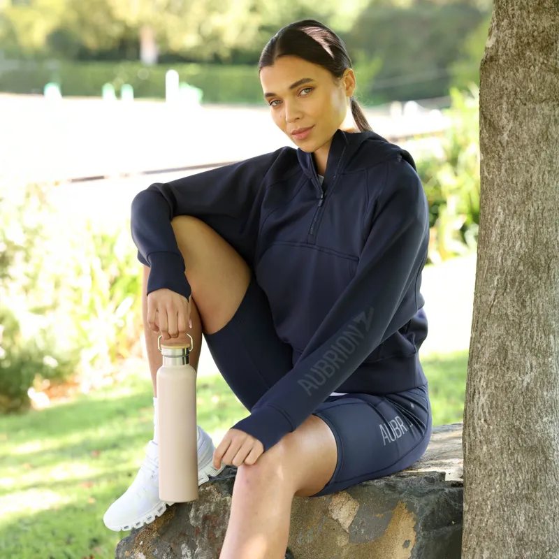 Aubrion React Quarter Zip Hoodie in Midnight-1