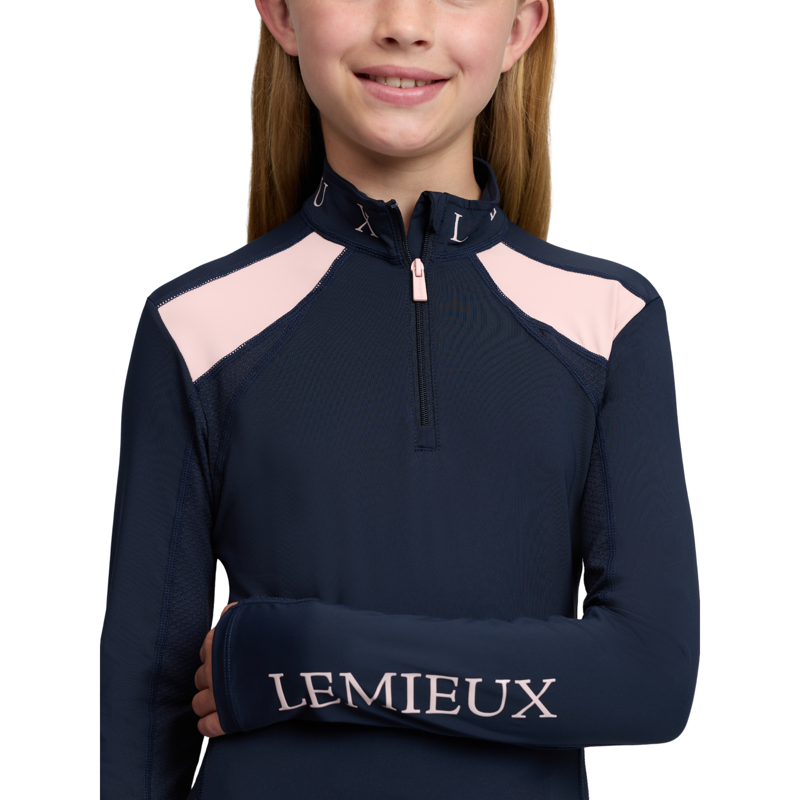 LeMieux Young Rider Mia Mesh Baselayer in Navy-2