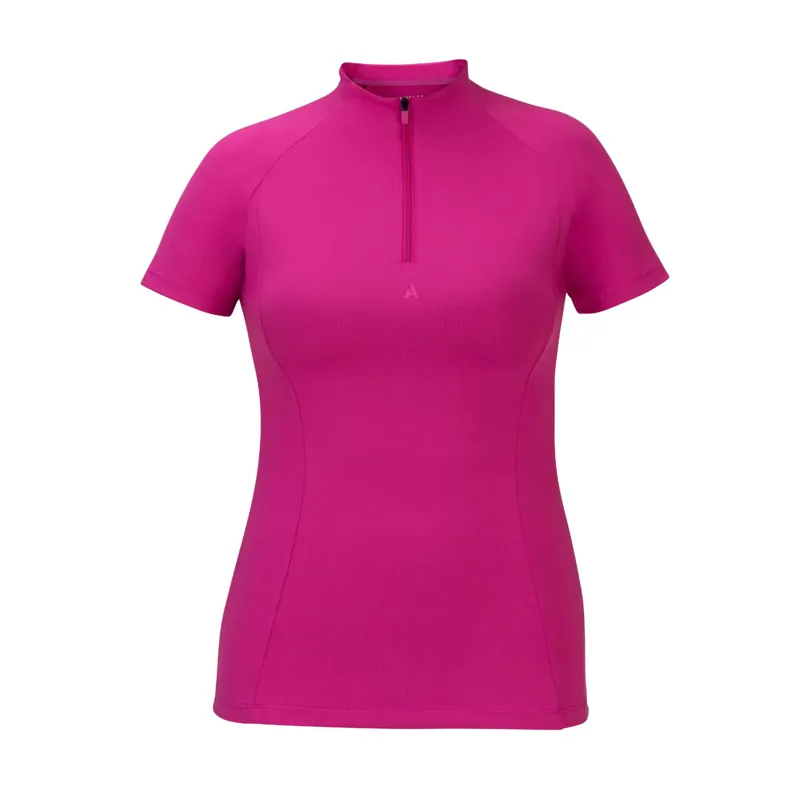 Aubrion React Short Sleeve Base Layer in Fuchsia