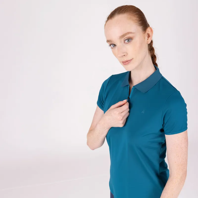 Aubrion React Tech Polo In Kingfisher-2