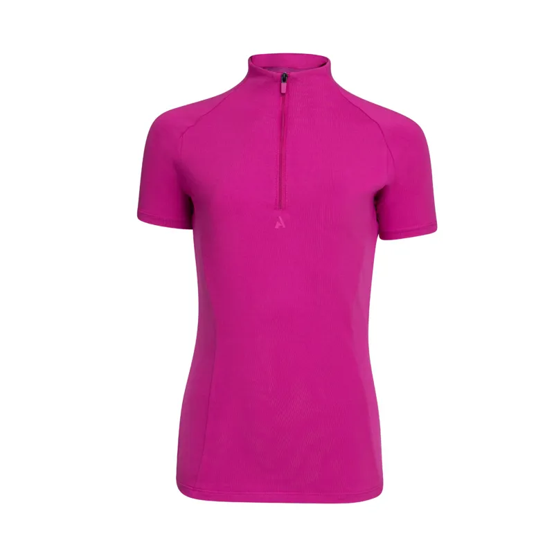 Aubrion React Young Rider Short Sleeve Base Layer in Fuchsia