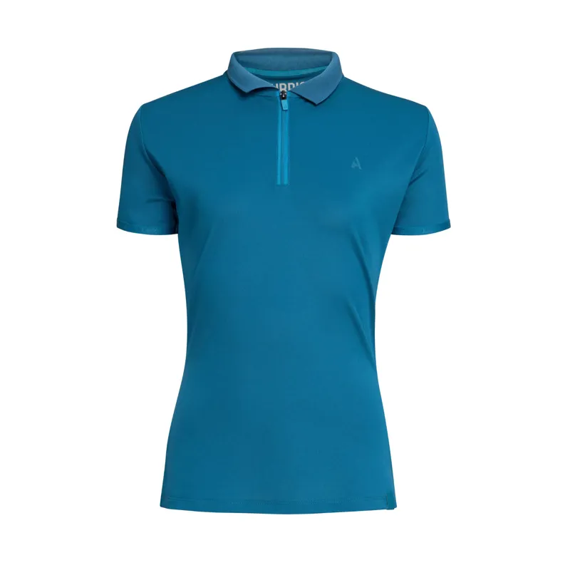 Aubrion React Young Rider Tech Polo in Kingfisher 