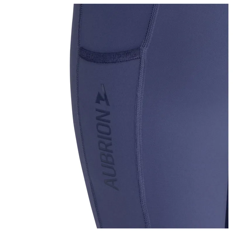 Aubrion React Young Rider Non-Stop Riding Tights in Midnight -2