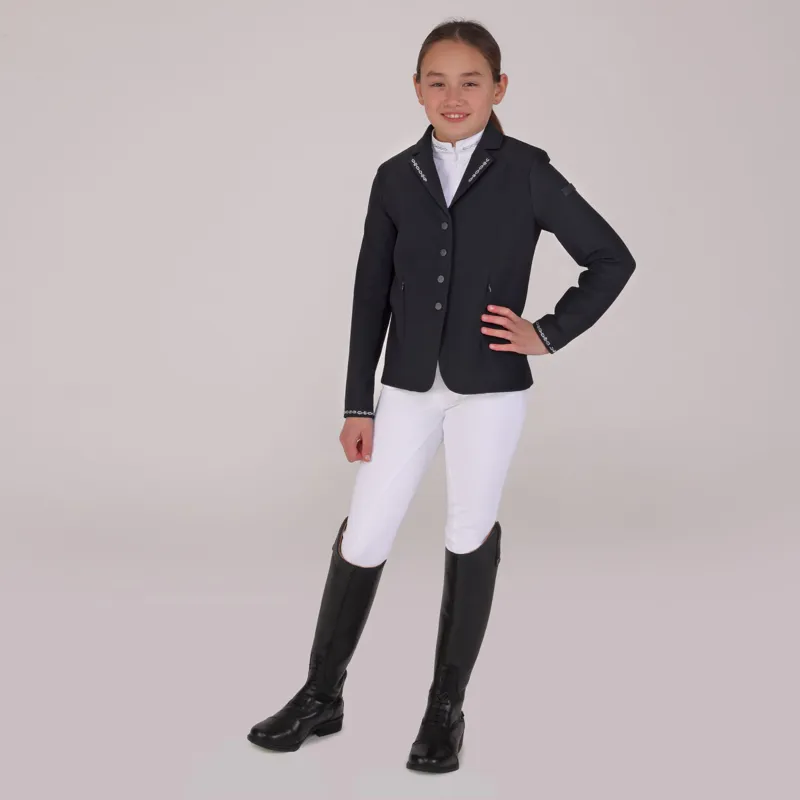 Aubrion Optima LX Young Rider Show Jacket in Black -2