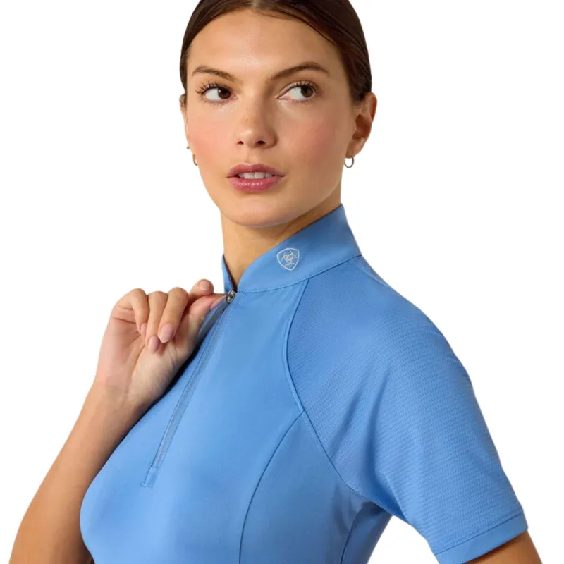 Ariat Soquel 1/4 Zip Baselayer in Riviera-1