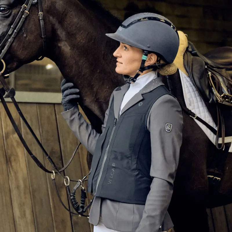 Racesafe VeloAir Adult Air Gilet in Black-1