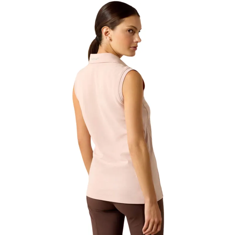 Ariat Prix Sleeveless Polo in Sepia Rose-1