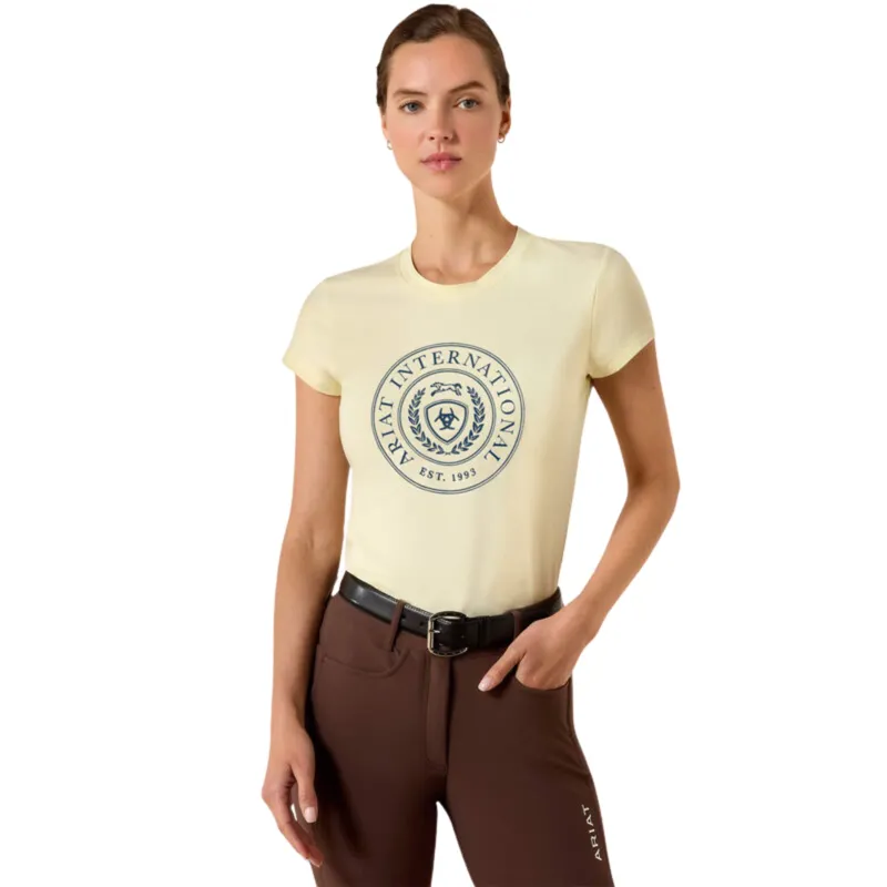 Ariat Heritage Crest Tee in Flan