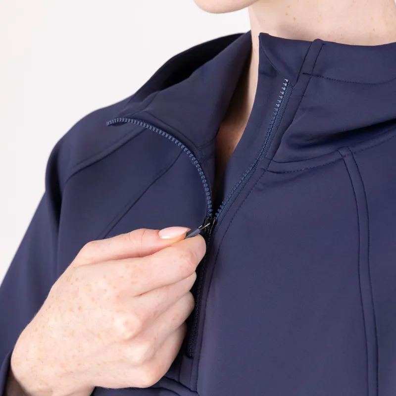 Aubrion React Quarter Zip Hoodie in Midnight-2