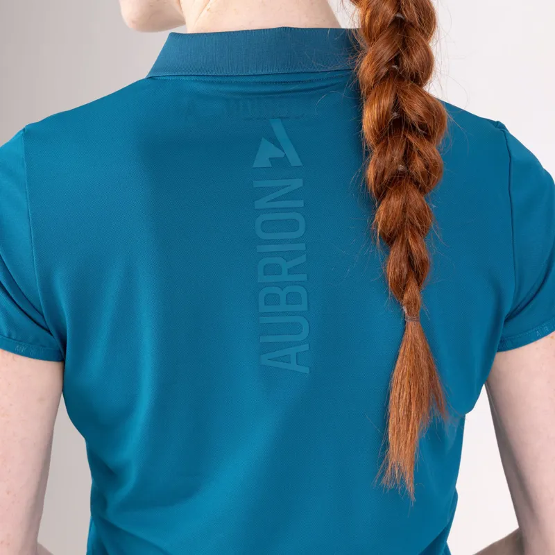 Aubrion React Tech Polo In Kingfisher-4